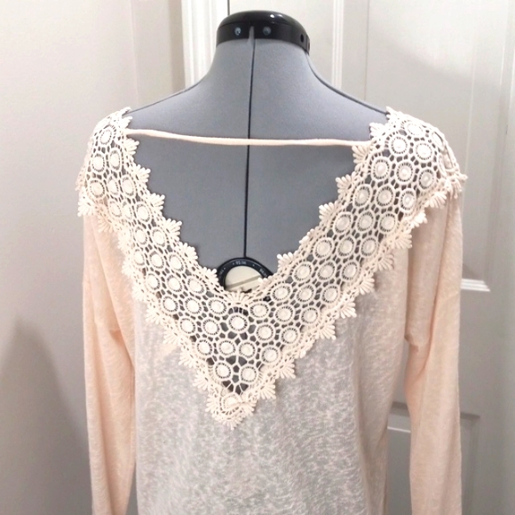 SAGE Cream Lacy Double V  Size L/XL - Picture 4 of 6